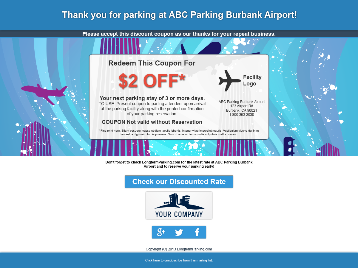 Web Design by Azenko for LongtermParking.com | Design #2057173