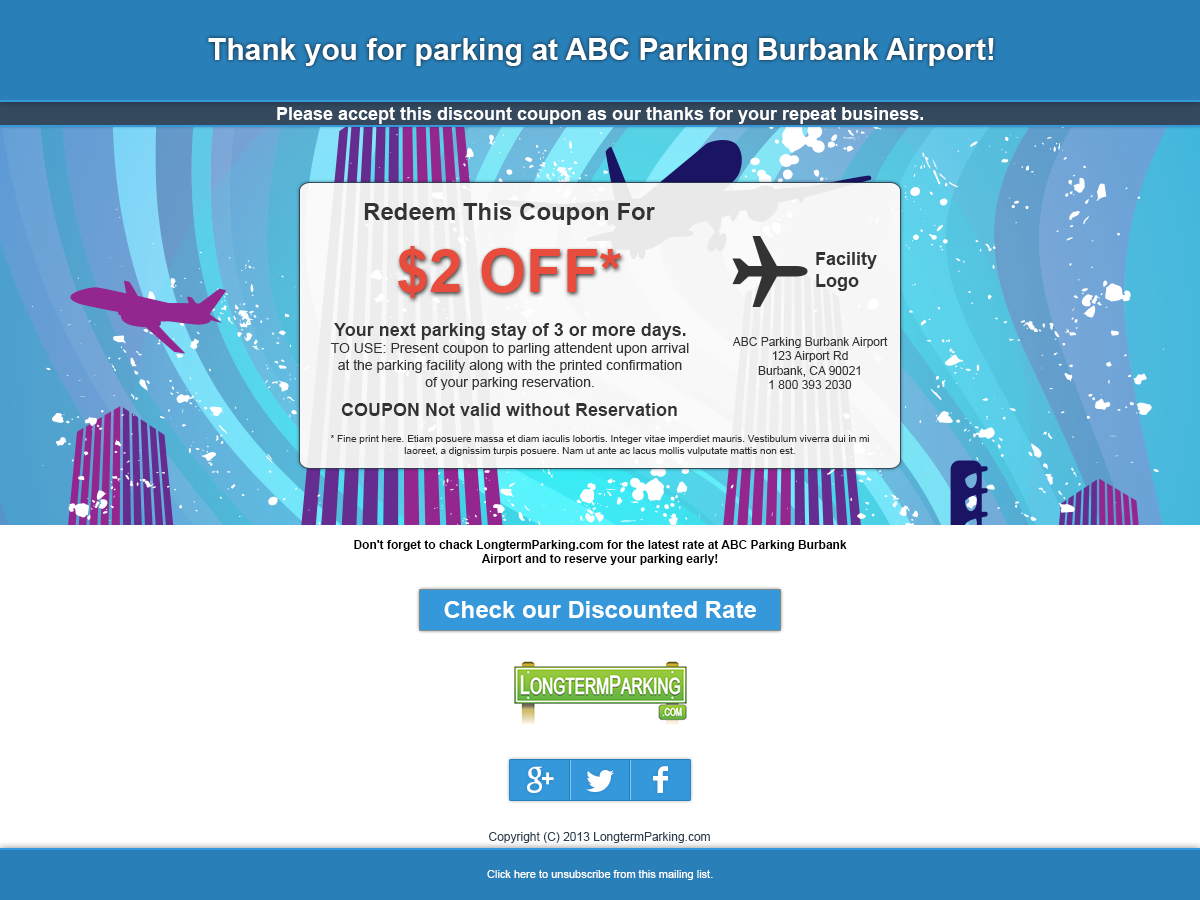 Web Design by Azenko for LongtermParking.com | Design #2064828