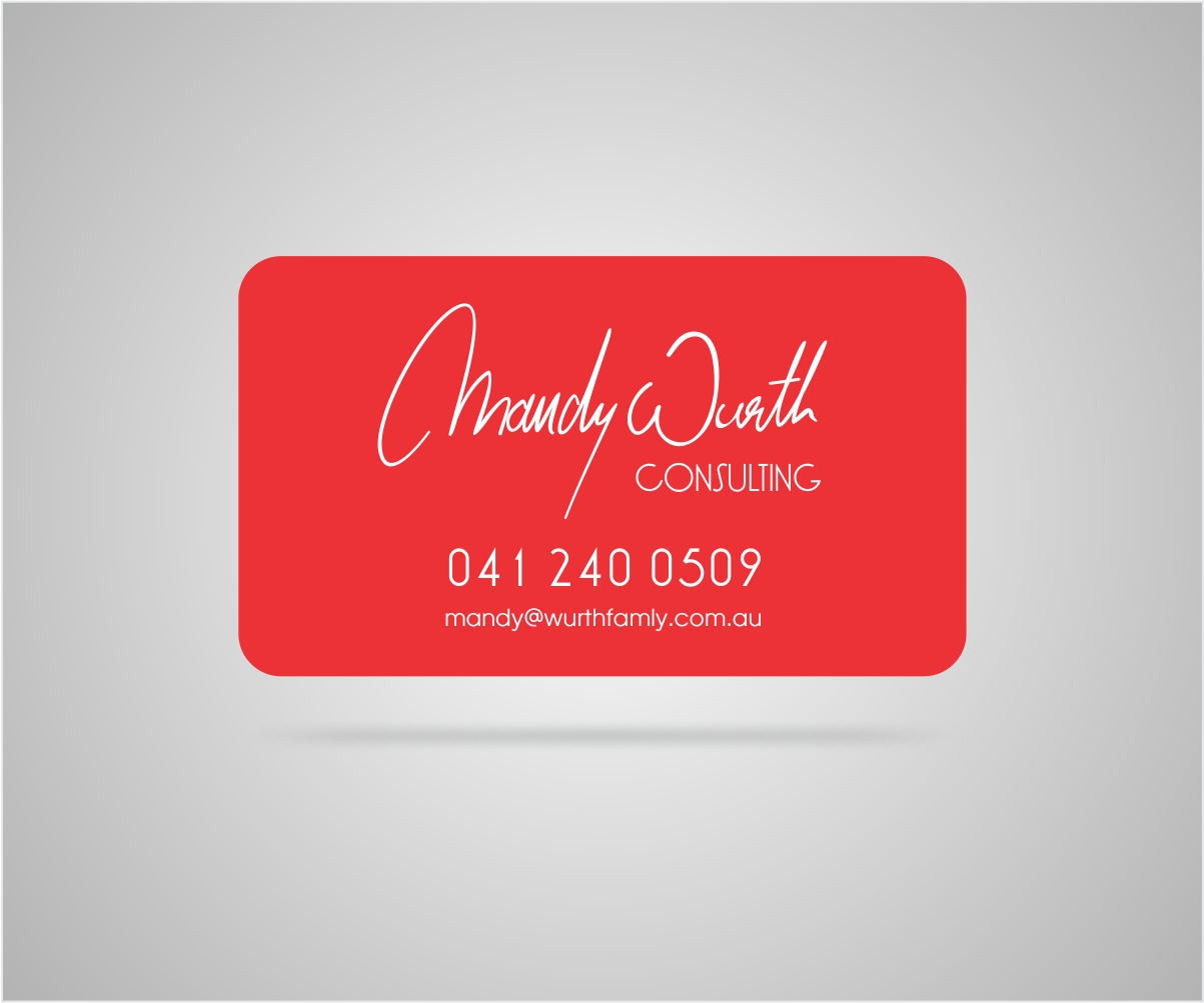 Business Card Design by J Mahesh for Mandy Wurth Consulting | Design #2051084