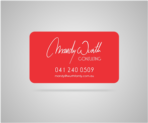 Business Card Design by J Mahesh for Mandy Wurth Consulting | Design: #2051084