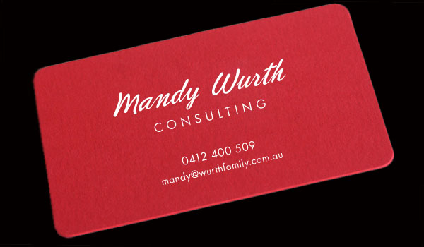 Business Card Design by foo for Mandy Wurth Consulting | Design #2048444