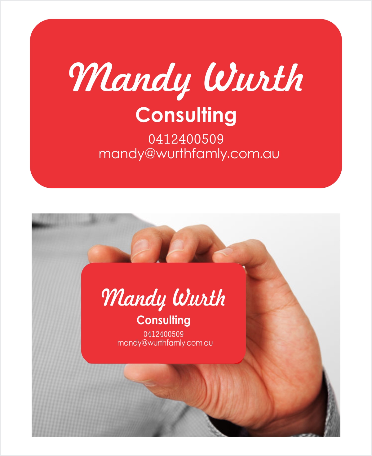 Business Card Design by Monimonzy for Mandy Wurth Consulting | Design #2050391