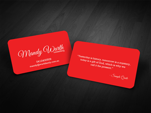 Business Card Design by diRtY.EMM for Mandy Wurth Consulting | Design: #2051177