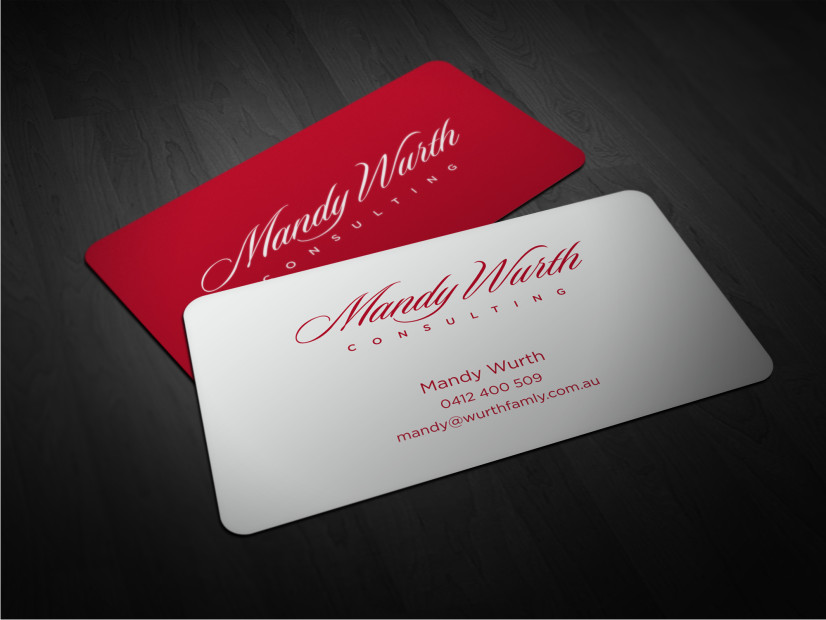 Business Card Design by Atvento Graphics for Mandy Wurth Consulting | Design #2048831