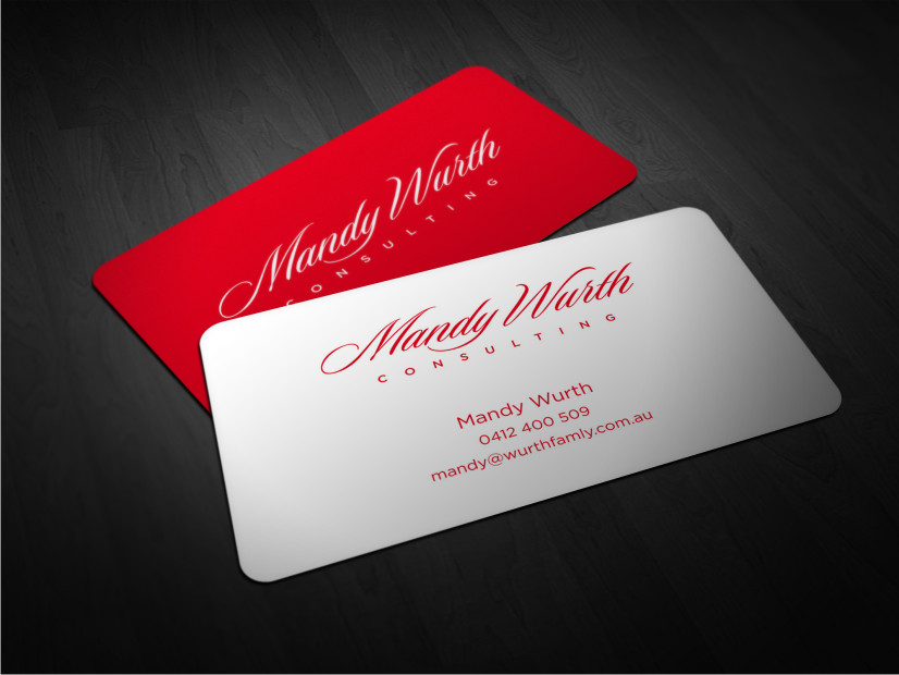Business Card Design by Atvento Graphics for Mandy Wurth Consulting | Design #2049579