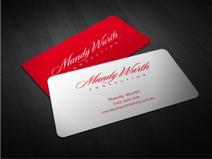 Business Card Design by Atvento Graphics for Mandy Wurth Consulting | Design #2053239