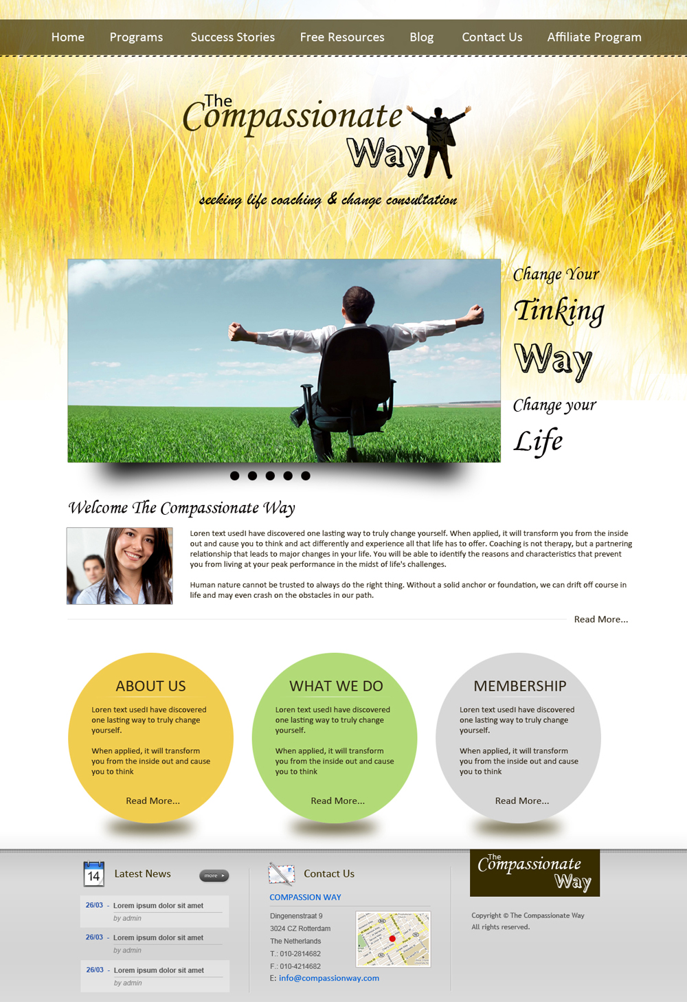 Diseño Web por uk para The Compassionate Way  | Diseño #2050653