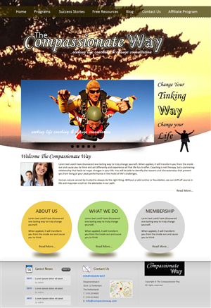 Web Design by uk for The Compassionate Way  | Design: #2050705