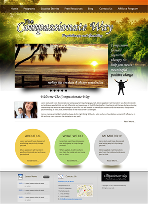 Web Design by uk for The Compassionate Way  | Design: #2051974