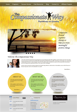 Web Design by uk for The Compassionate Way  | Design: #2051984