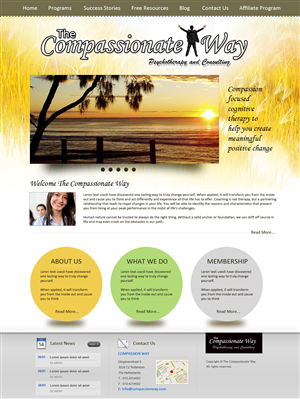 Web Design by uk for The Compassionate Way  | Design: #2052007