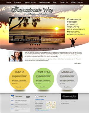 Web Design by uk for The Compassionate Way  | Design: #2052063