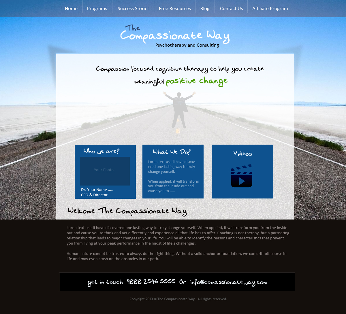 Web Design by uk for The Compassionate Way  | Design #2059179