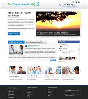 Web Design by webxvision for The Compassionate Way  | Design #2149452