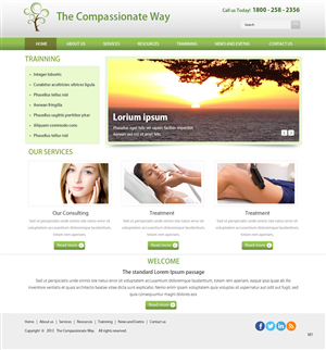Web Design by pb for The Compassionate Way  | Design: #2121728