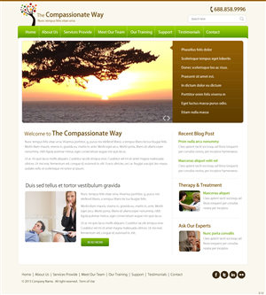 Web Design by pb for The Compassionate Way  | Design: #2121742