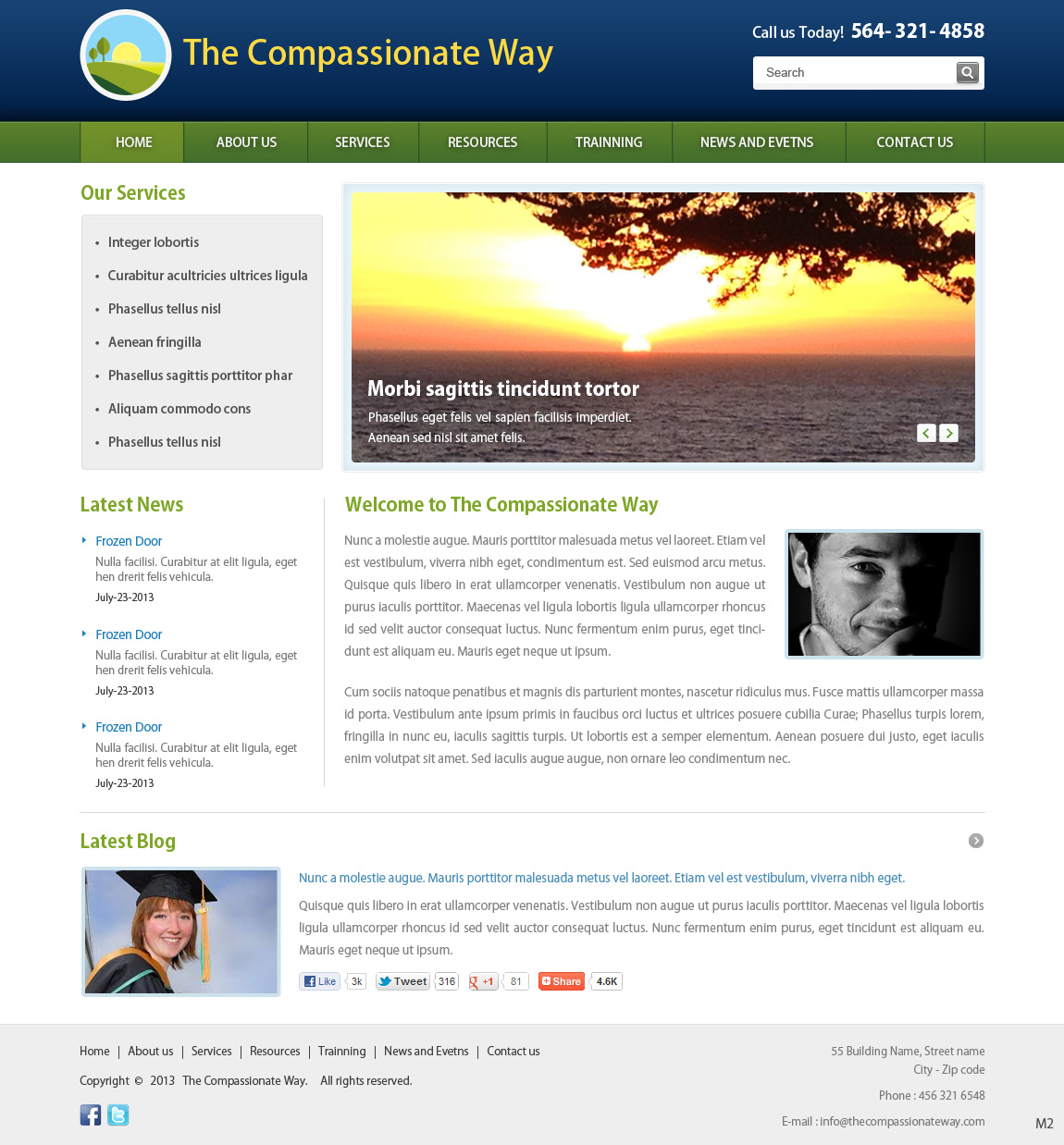 Web Design by pb for The Compassionate Way  | Design #2121747