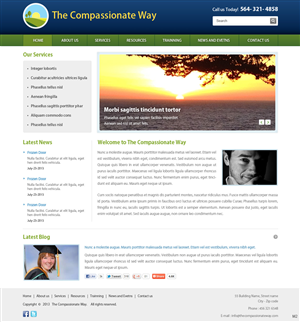 Web Design by pb for The Compassionate Way  | Design: #2121747