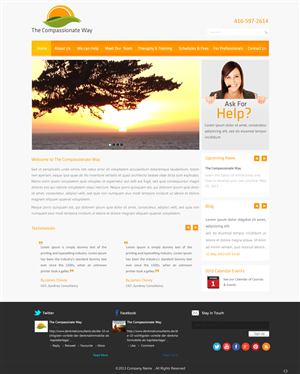 Web Design by pb for The Compassionate Way  | Design: #2128484