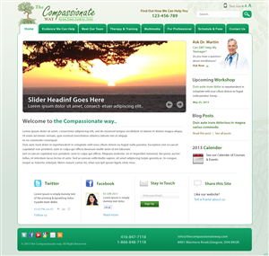Web Design by pb for The Compassionate Way  | Design: #2128485