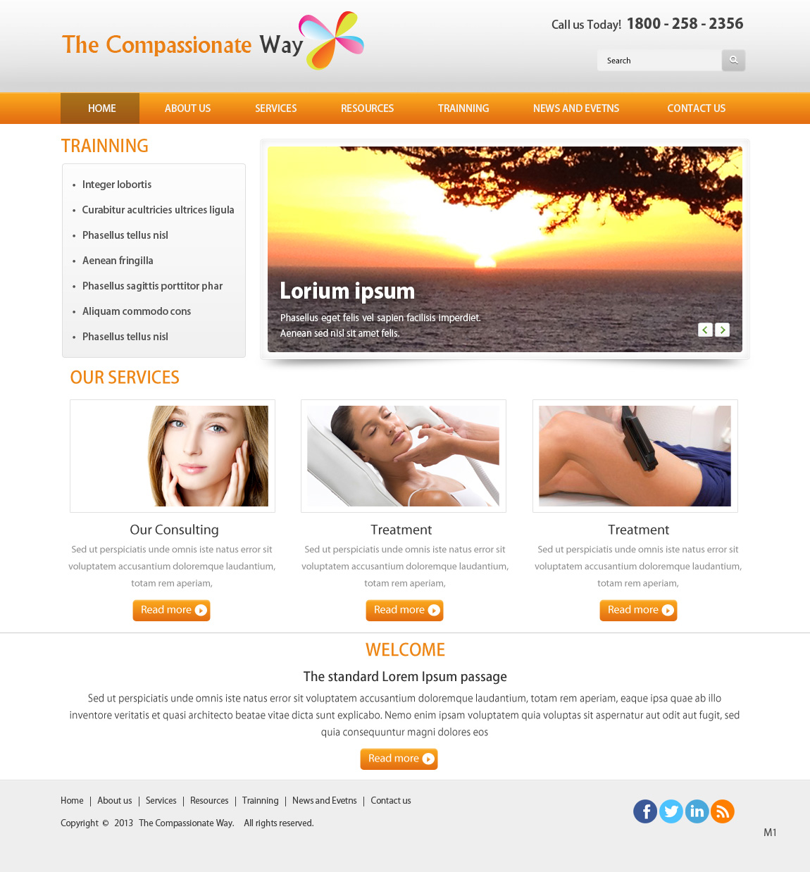 Web Design by pb for The Compassionate Way  | Design #2128486