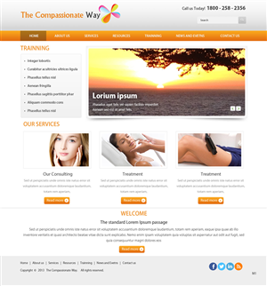 Web Design by pb for The Compassionate Way  | Design: #2128486