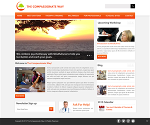 Web Design by pb for The Compassionate Way  | Design: #2128488