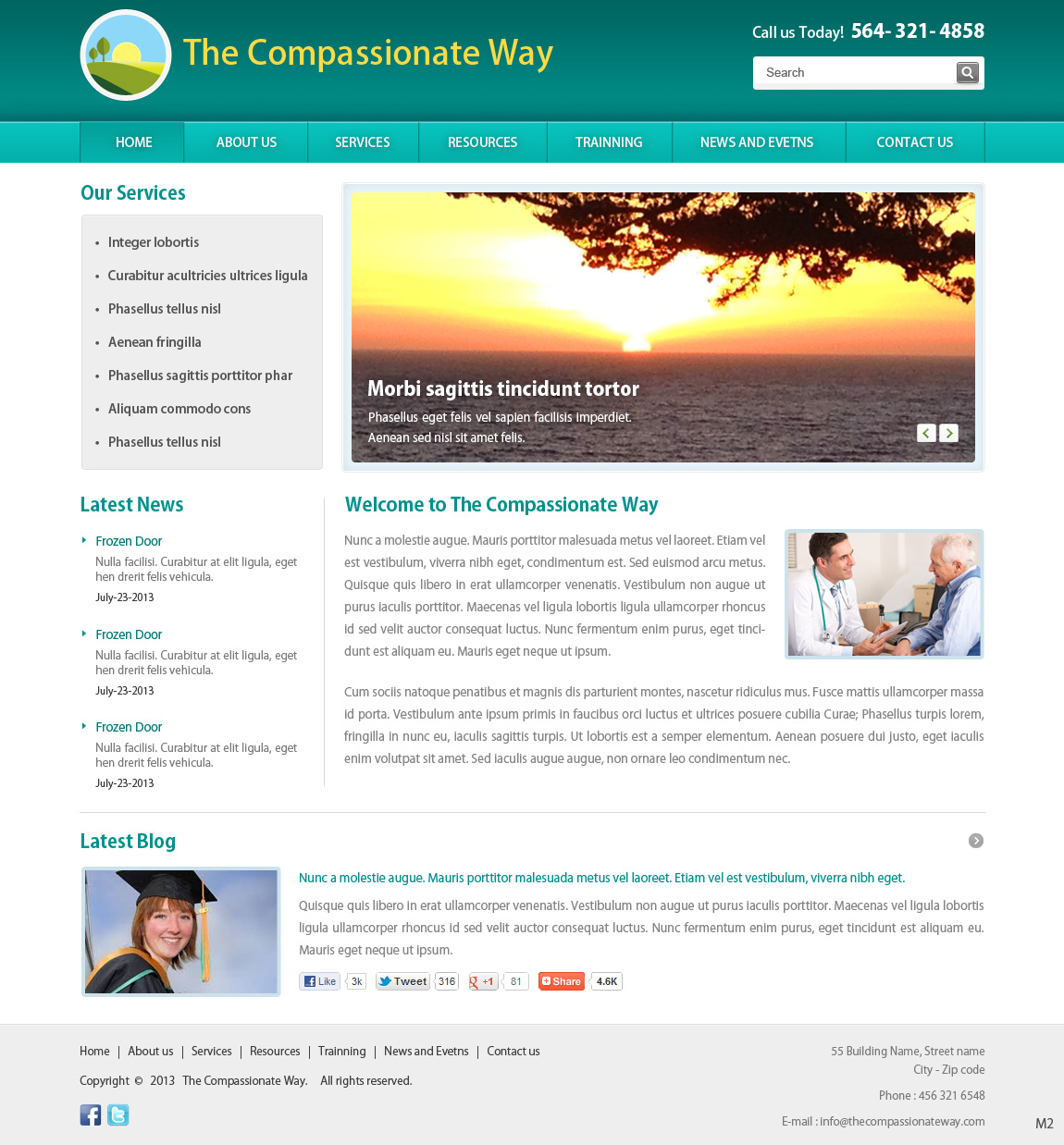 Web-Design von pb für The Compassionate Way  | Design #2128490