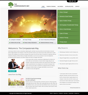 Web Design by OM for The Compassionate Way  | Design: #2150186