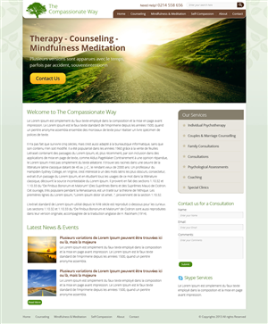 Web Design by OM for The Compassionate Way  | Design: #2153448