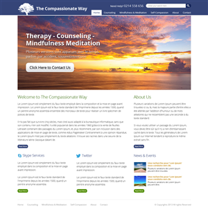 Web Design by OM for The Compassionate Way  | Design: #2153452