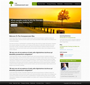 Web Design by OM for The Compassionate Way  | Design: #2153463