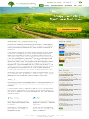 Web Design by OM for The Compassionate Way  | Design: #2153492