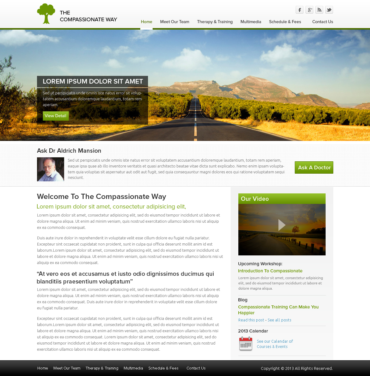 Diseño Web por OM para The Compassionate Way  | Diseño #2153514
