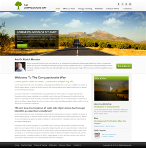 Web Design by OM for The Compassionate Way  | Design: #2153514