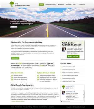 Web Design by OM for The Compassionate Way  | Design: #2153515