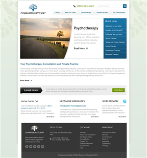 Web Design by OM for The Compassionate Way  | Design: #2153516