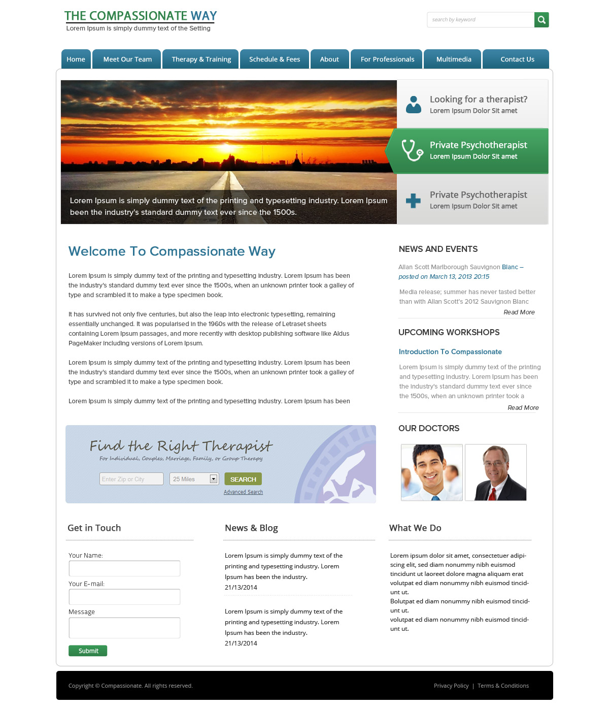 Web-Design von OM für The Compassionate Way  | Design #2153518