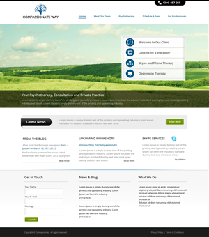 Web Design by OM for The Compassionate Way  | Design: #2153539