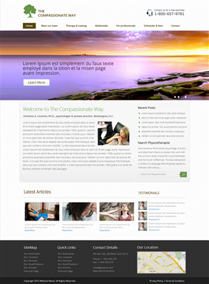 Web Design by OM for The Compassionate Way  | Design: #2153549