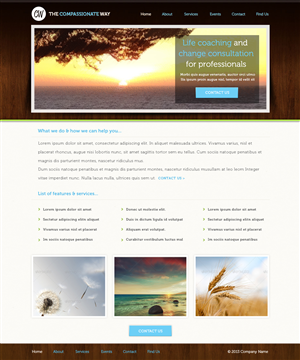 Web Design by tinthumb for The Compassionate Way  | Design: #2085131