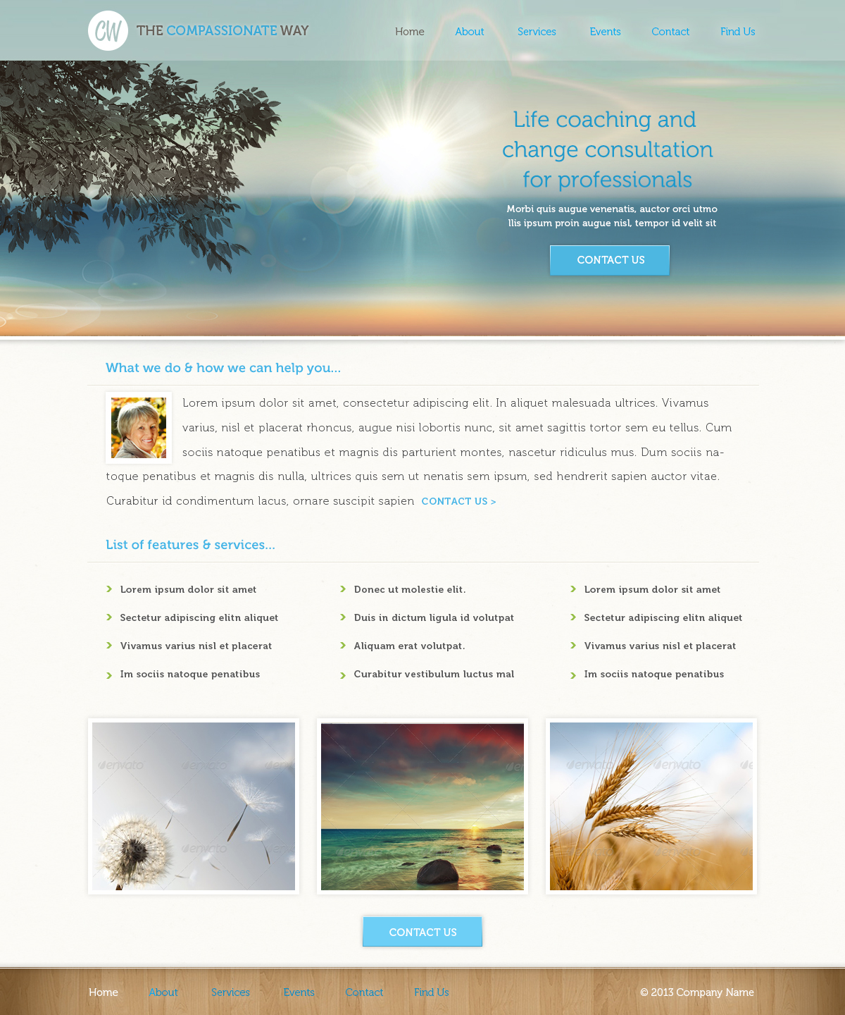 Web Design by tinthumb for The Compassionate Way  | Design #2143578