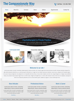 Web Design by Creative Usha for The Compassionate Way  | Design: #2119090