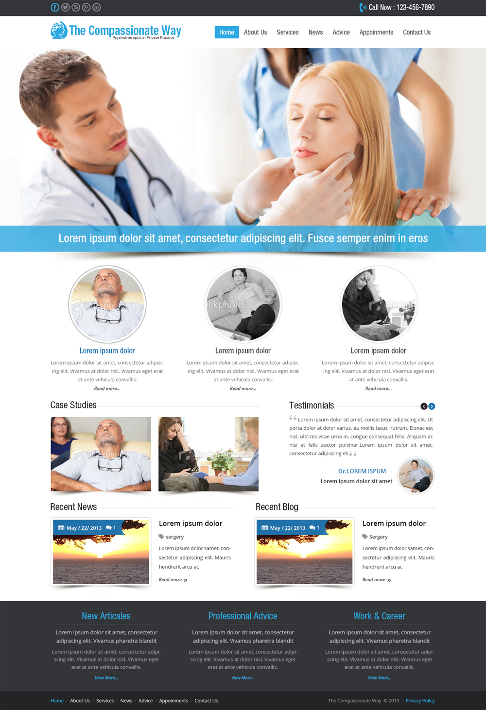 Web-Design von Creative Usha für The Compassionate Way  | Design #2128080