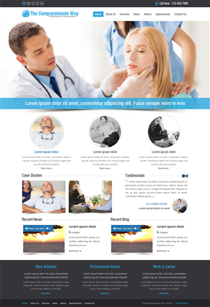 Web Design by Creative Usha for The Compassionate Way  | Design: #2128080