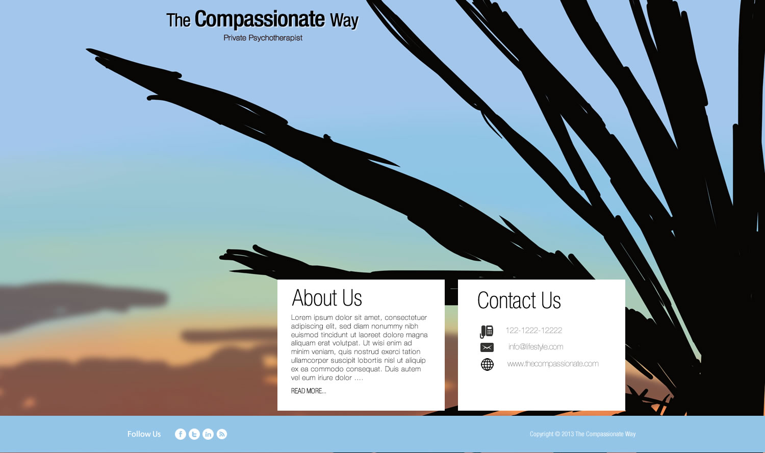 Web Design by TechWise for The Compassionate Way  | Design #2110728