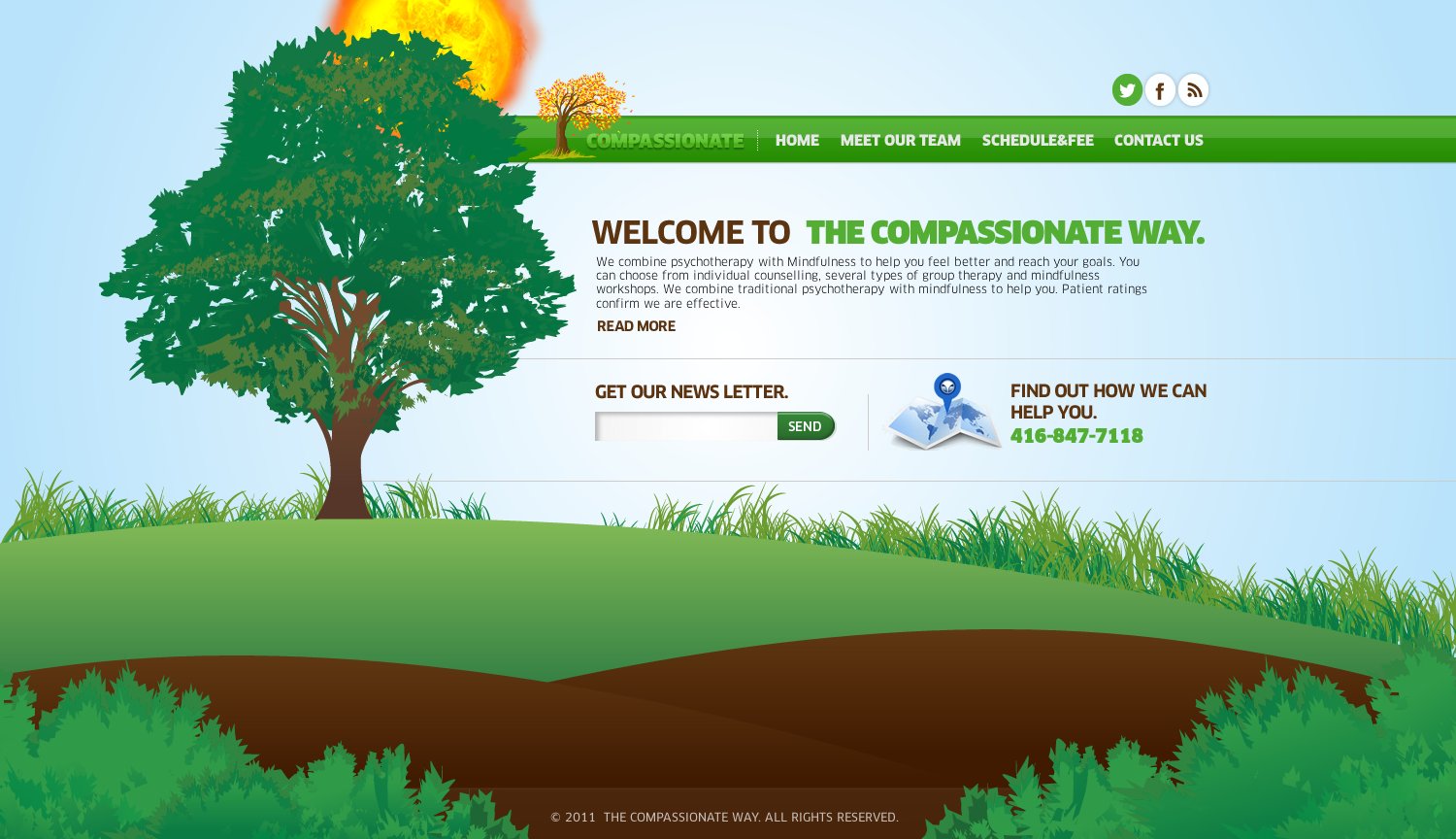 Web-Design von TechWise für The Compassionate Way  | Design #2154845