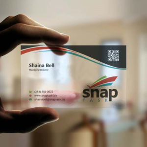 Business Card Design by INDIAN_Ashok for SnapTask | Design: #9385315