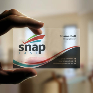 Business Card Design by INDIAN_Ashok for SnapTask | Design: #9385318
