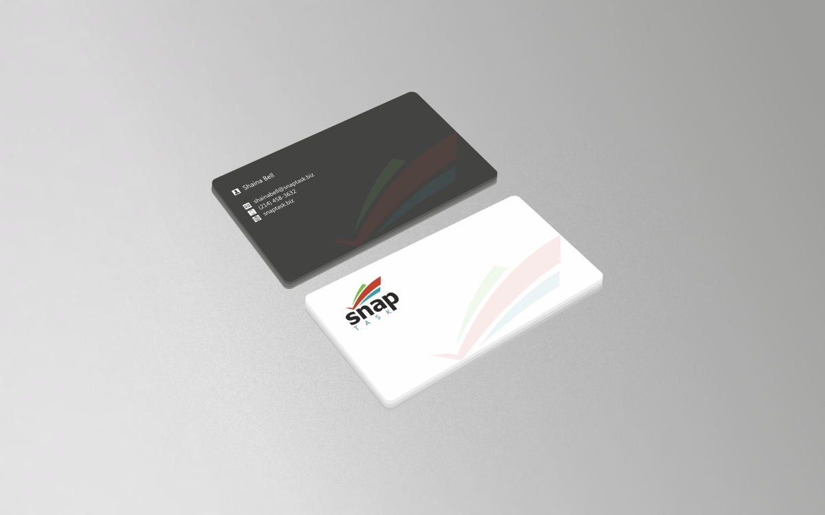 Business Card Design by creativeride for SnapTask | Design #9352502